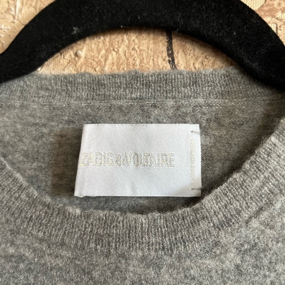 ZADIG & VOLTAIRE Girls Cashmere “KARMA” Sweater - Picture 4 of 16